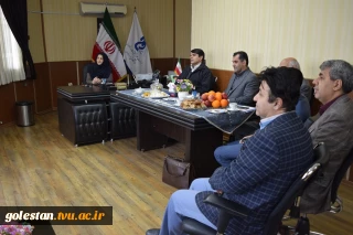 دیدارنوروزی ریاست وکارکنان آموزشکده فنی پسران شهید چمران با سرکار خانم دکتر کشیری سرپرست دانشگاه فنی وحرفه ای استان وسرپرست دانشکده فنی دختران مائده گرگان.