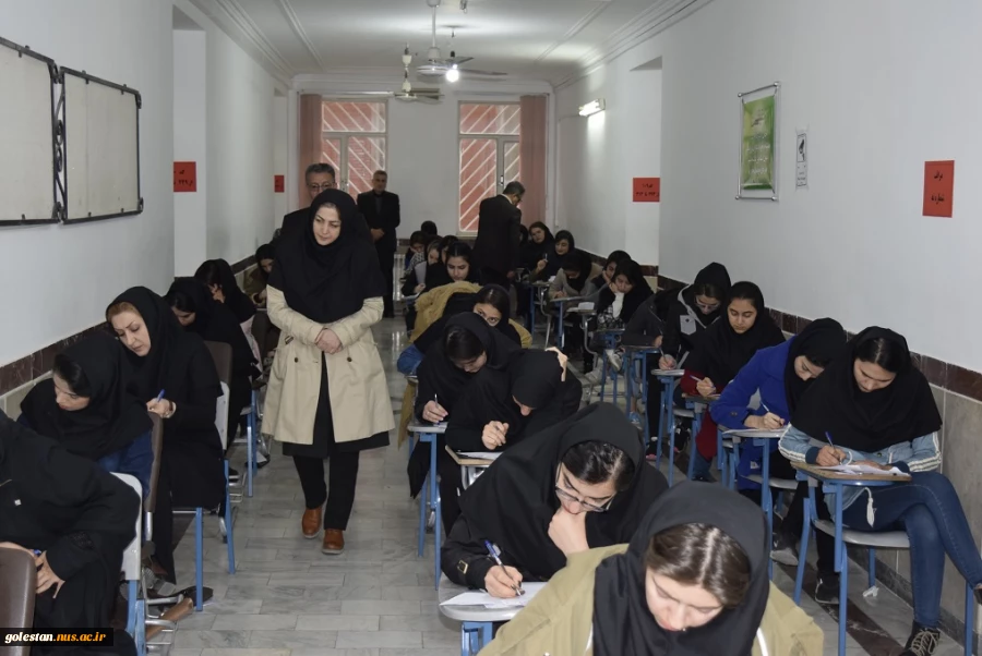 بازدید سرکار خانم دکتر کشیری، ریاست محترم دانشگاه فنی و حرفه ای استان از امتحانات دانشجویی  2