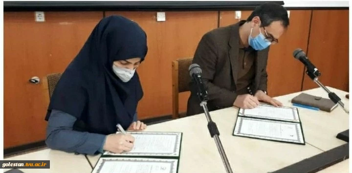 تفاهم نامه همکاری فی مابین دانشگاه فنی و حرفه ای استان و پارک علم و فناوری گلستان به امضاء رسید. 3