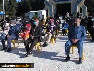 مراسم "جشن فجر فاطمی" با حضور ریاست دانشکده وهمکاران درمحل گلزار شهدای خوشنام شهرستان کردکوی 2