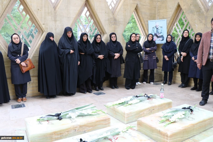 برگزاری مراسم روح بخش زیارت عاشورا به مناسبت گرامیداشت شهدای خدمت در تپه نورالشهدا گرگان 6