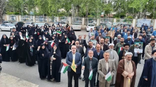 تجمع اعتراضی دانشگاهیان دانشگاه ملی مهارت واحد استان گلستان در محکومیت جنایات رژیم صهیونیستی 5