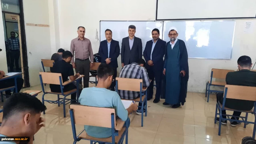 بازدید مسئولین دانشگاه ملی مهارت کشور از حوزه امتحانات دانشگاه استان گلستان 2