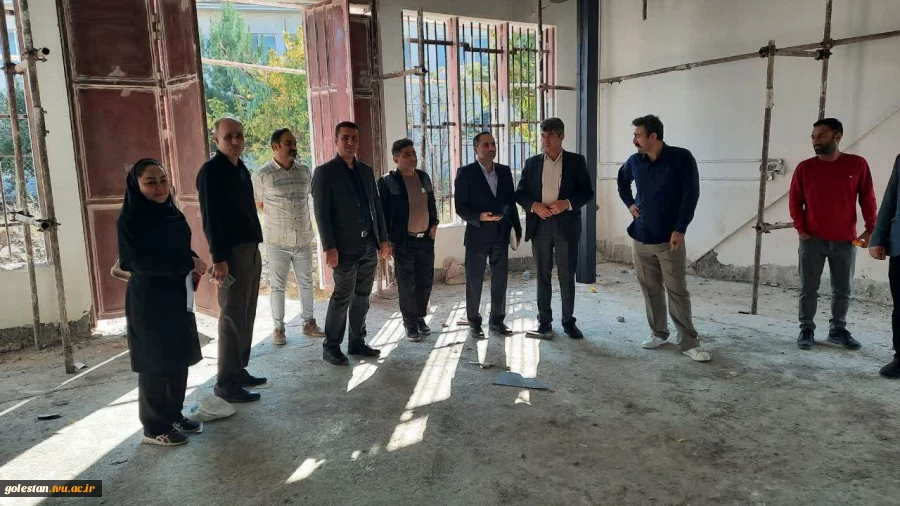 بازدید نماینده نظارت بر طرح های عمرانی نفت کشور از پروژه در دست ساخت سایت شهرک شهریار دانشگاه ملی مهارت استان گلستان 2