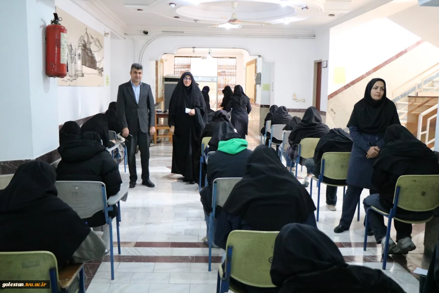 بازدید سرپرست دانشگاه ملی مهارت استان گلستان از حوزه برگزاری امتحانات نیمسال اول 1404-1405 3