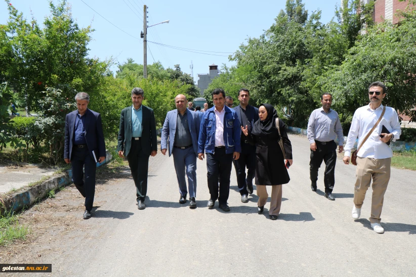 بازدید مسئولین دانشگاه ملی مهارت کشور از پروژه های عمرانی در دست ساخت  دانشگاه ملی مهارت واحد استانی گلستان