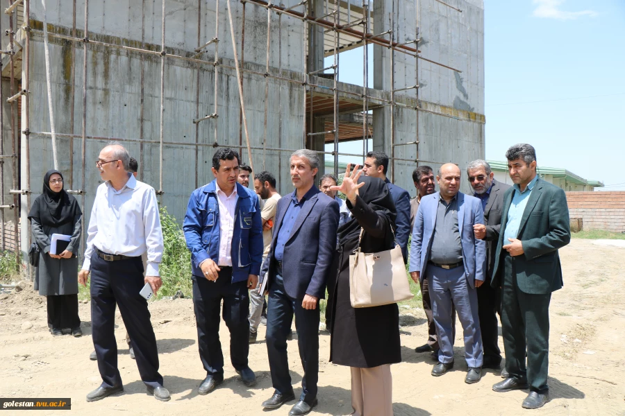 بازدید مسئولین دانشگاه ملی مهارت کشور از پروژه های عمرانی در دست ساخت  دانشگاه ملی مهارت واحد استانی گلستان 3
