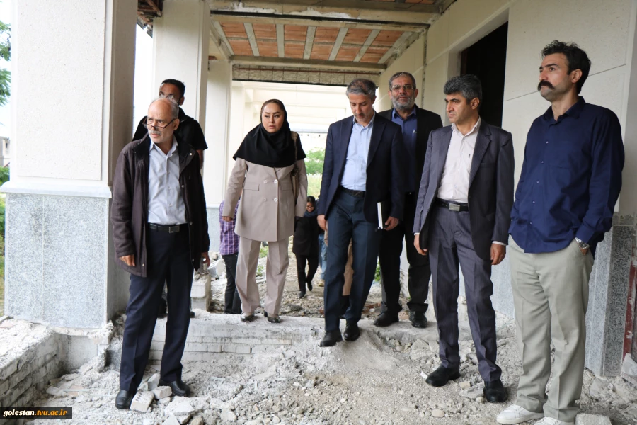 بازدید مسئولین دانشگاه ملی مهارت کشور از پروژه های عمرانی در دست ساخت  دانشگاه ملی مهارت واحد استانی گلستان 11